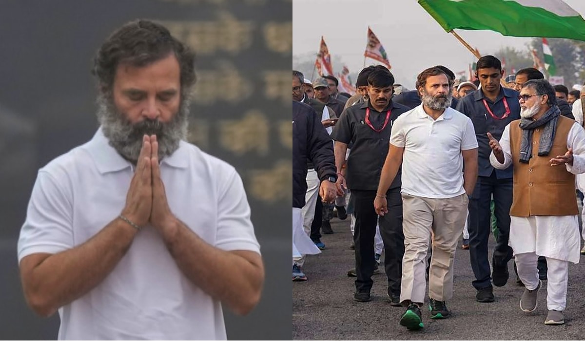 कांग्रेस नेता राहुल गांधी भयंकर ठंड में भी पहनते हैं टीशर्ट, अब 4 डिग्री तापमान में चल रहे है नंगे पाँव