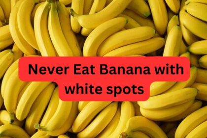Never Eat Banana with white spots