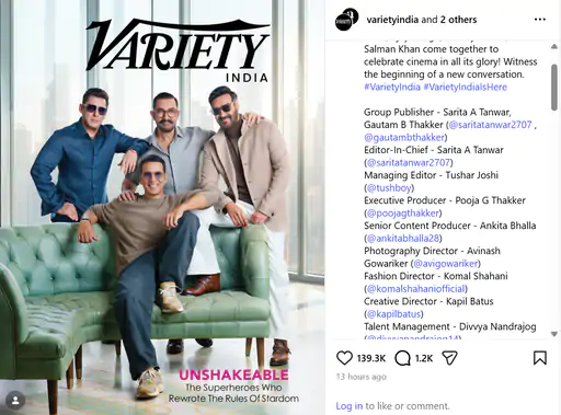 Variety India cover